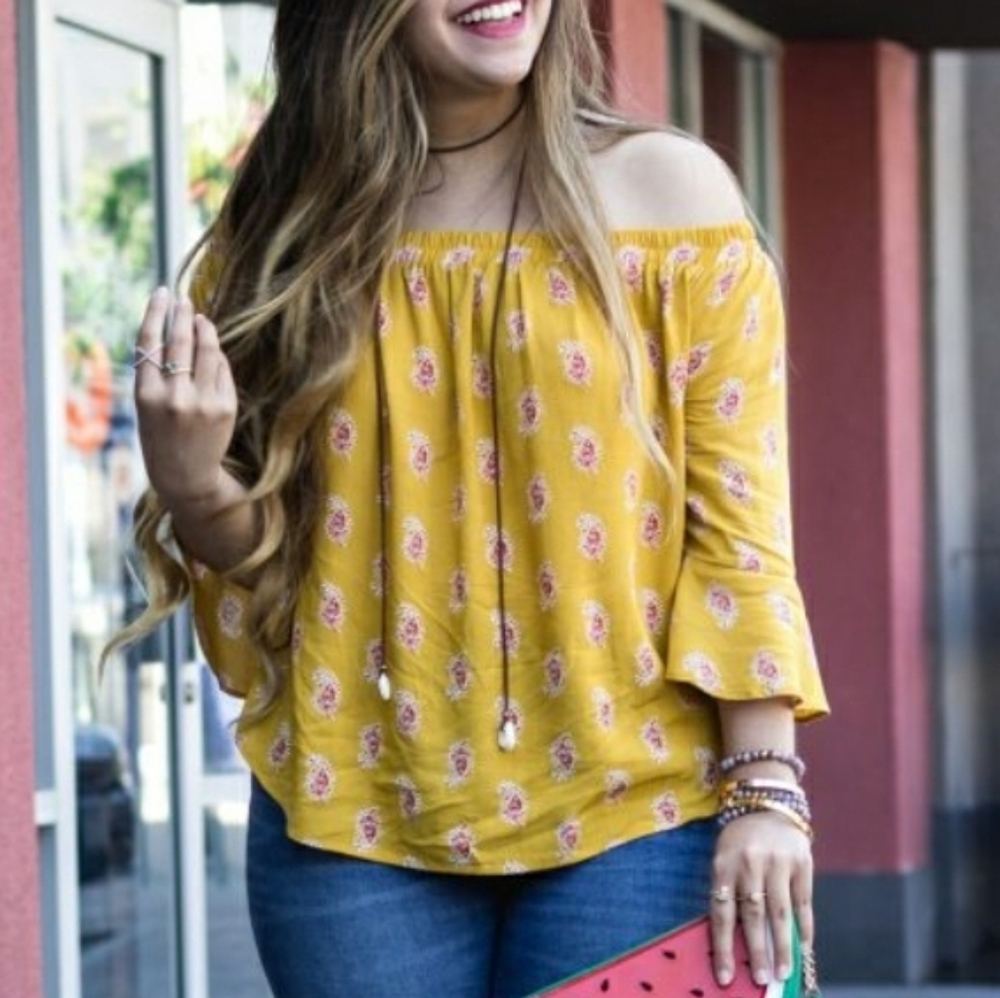 Off the shoulder blouse